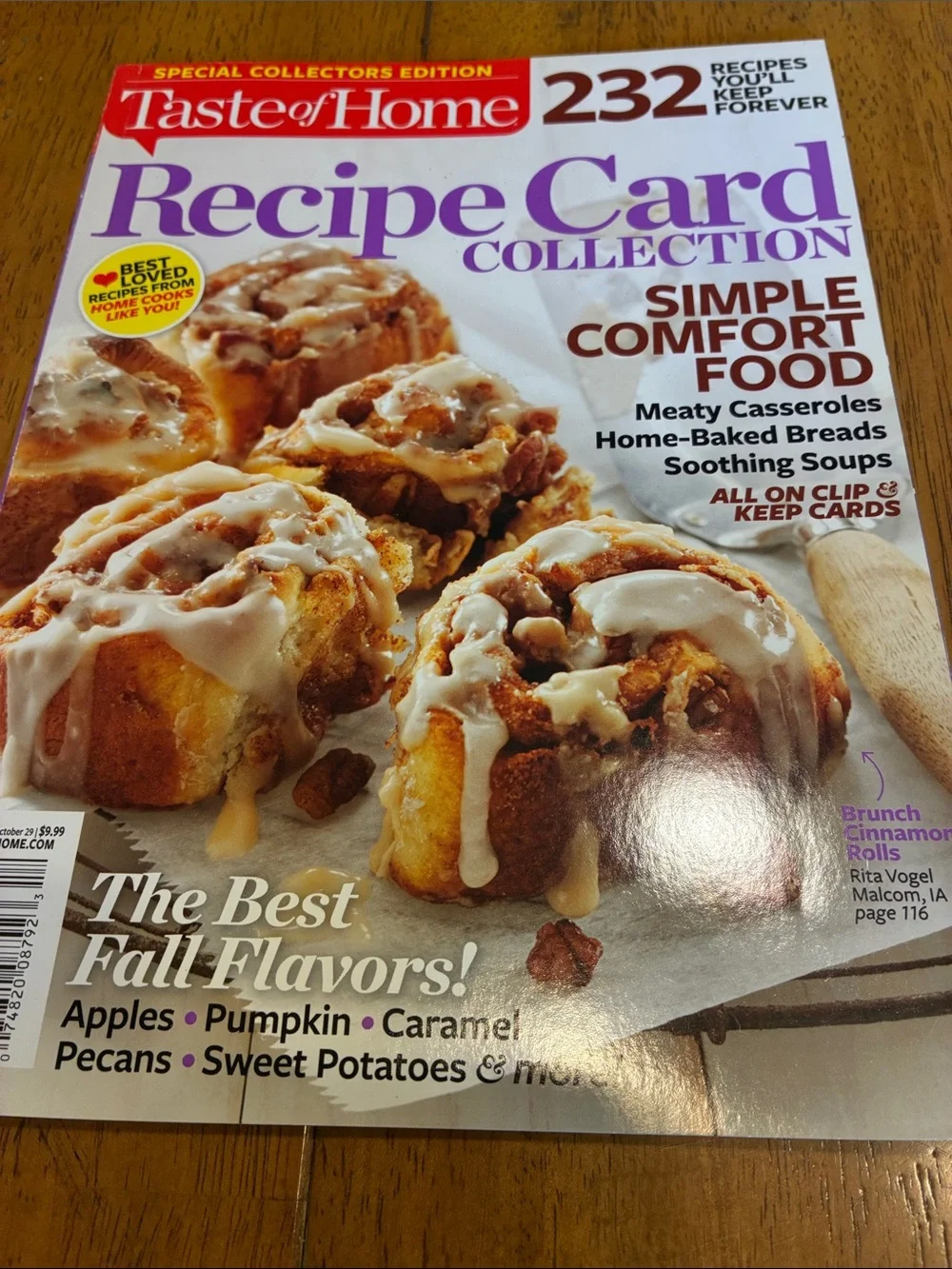Lot of 3 Taste of Home cooking magazines 2 have all recipe cards